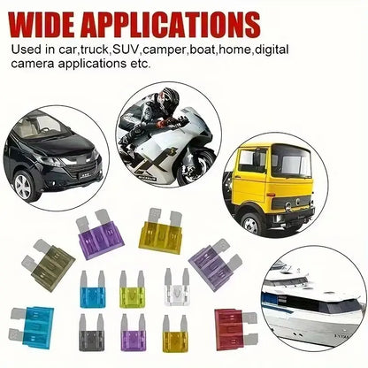 Universal 306PCS Car Fuse Assortment Kit with Fuse Puller Circuit Tester