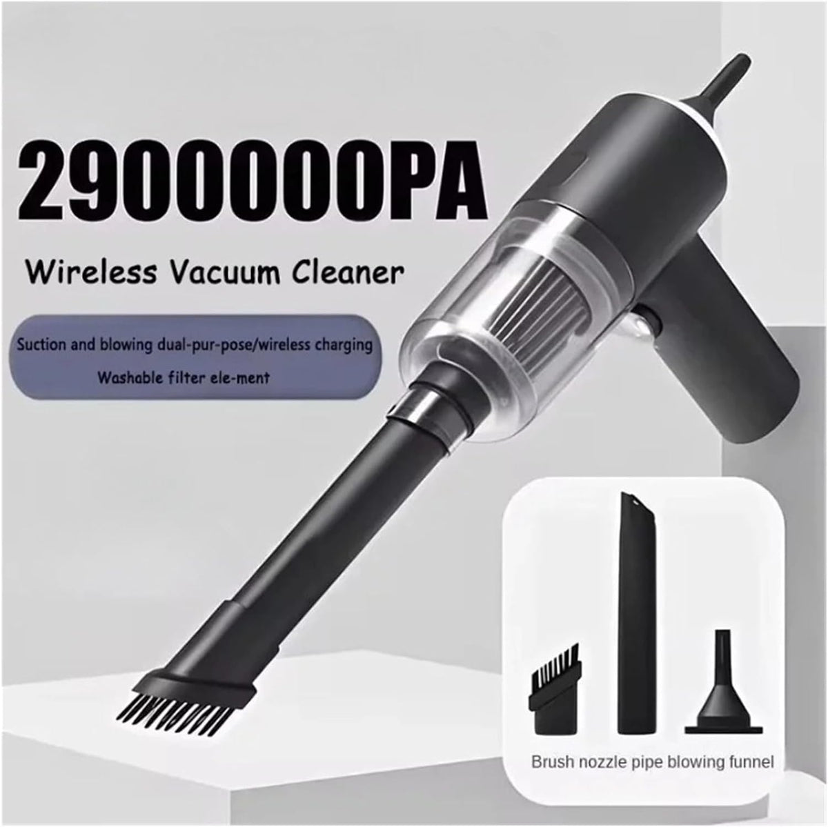 Portable Cordless Handheld Car Wet & Dry Vacuum Cleaner