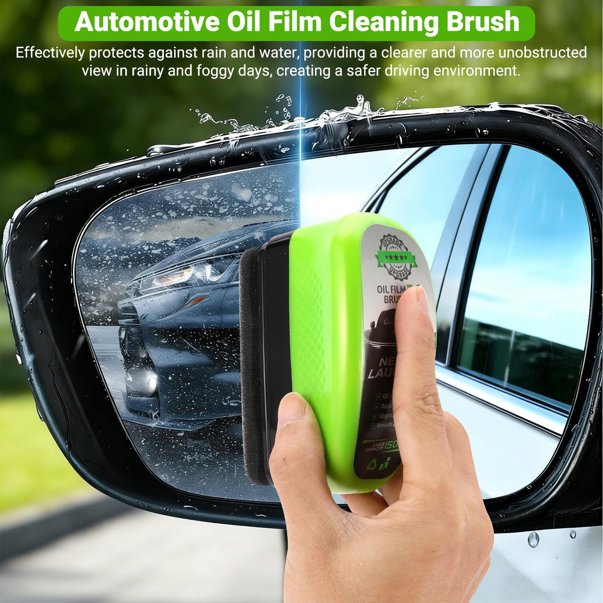 Car Glass Oil Film Remover Cleaning Brush NWE2.0